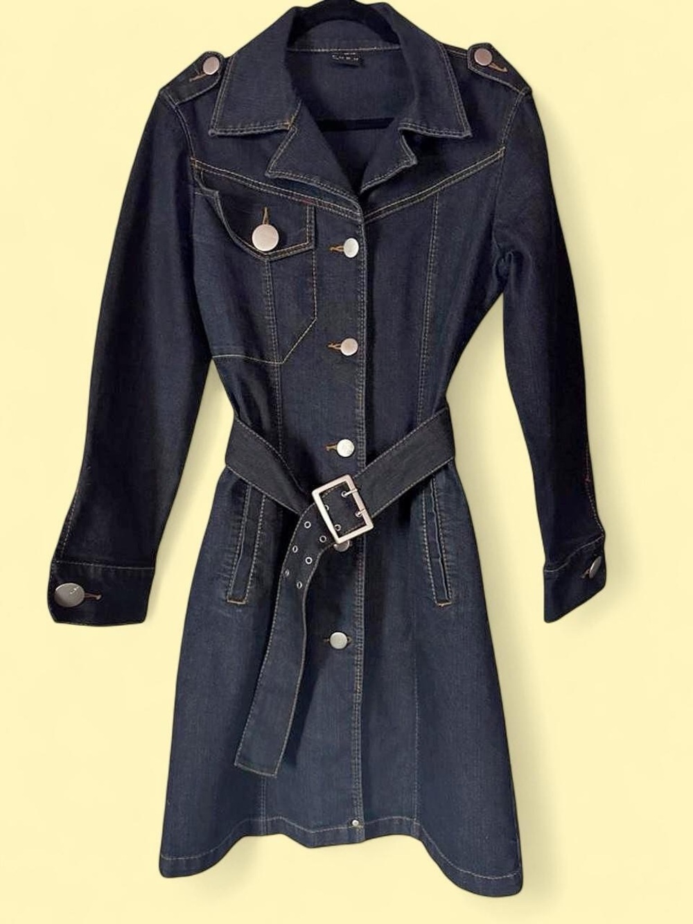 FUBU Dark Indigo Denim Jacket with Contrast Stitching